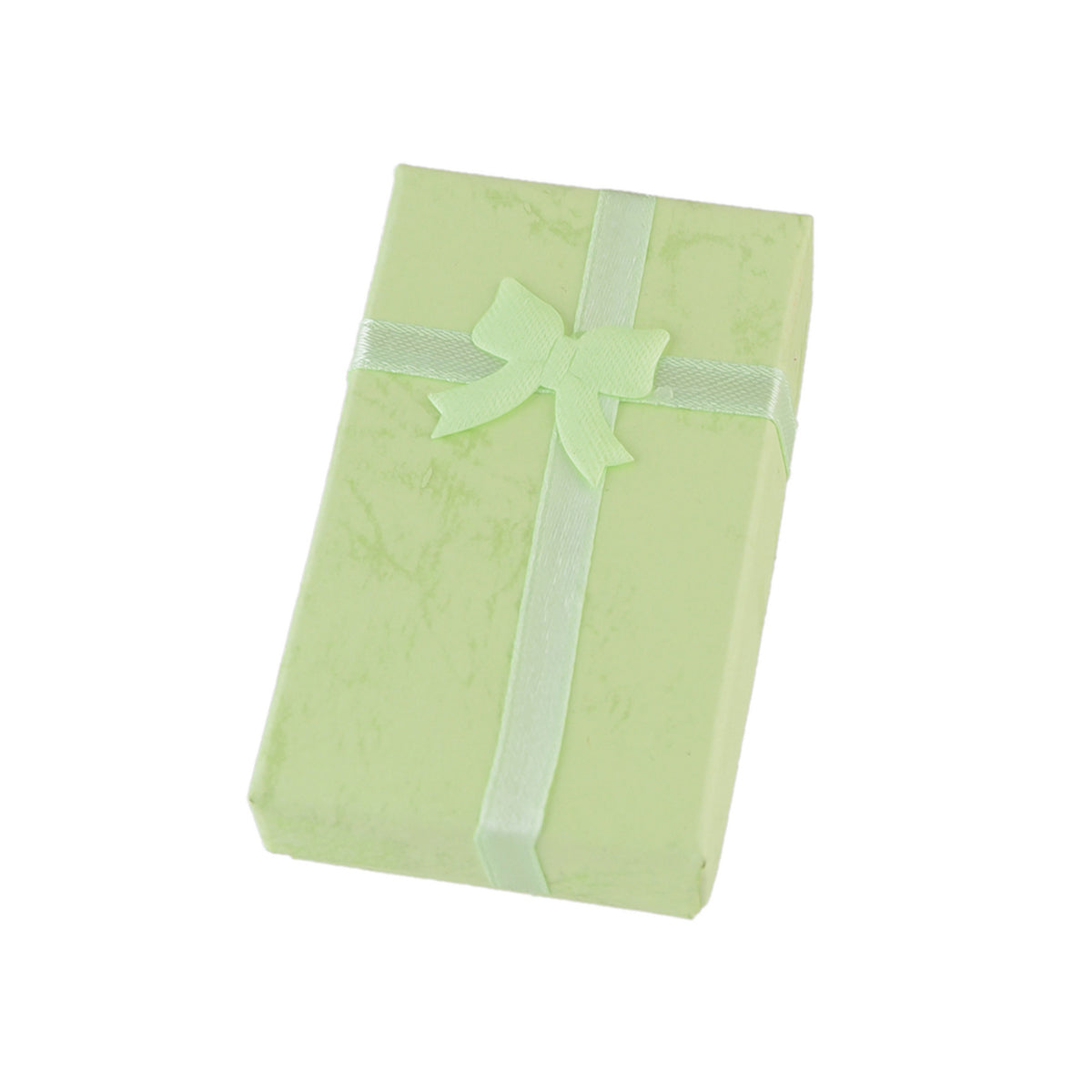 Cardboard Rectangle Jewellery Gift Box for Rings Earrings with Lid Ribbon Bow