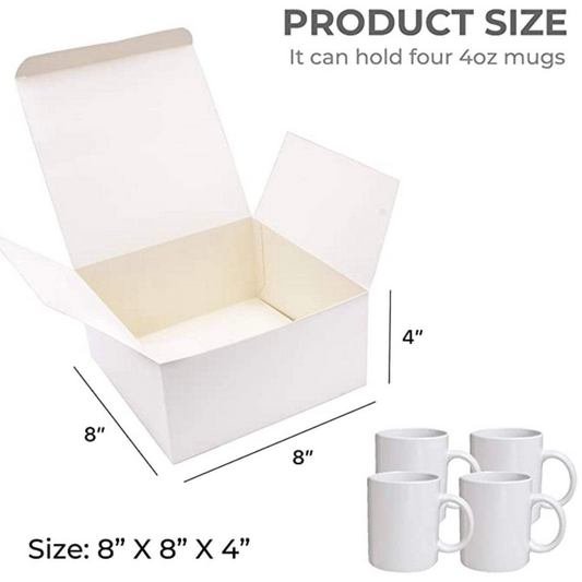 White Gift Box, Pack of 10/20